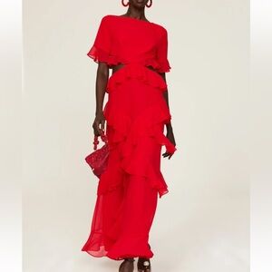 Fame and Partners Marisa Maxi Dress in Cherry Red
Size 0